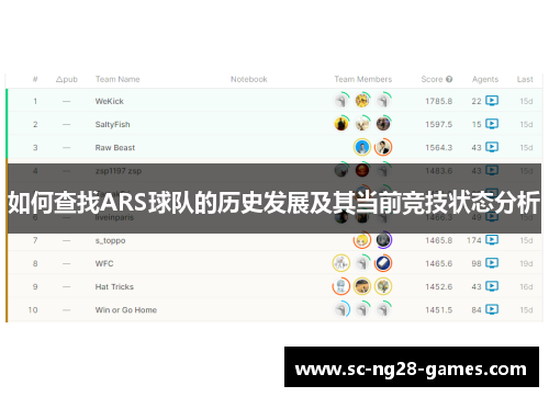 如何查找ARS球队的历史发展及其当前竞技状态分析